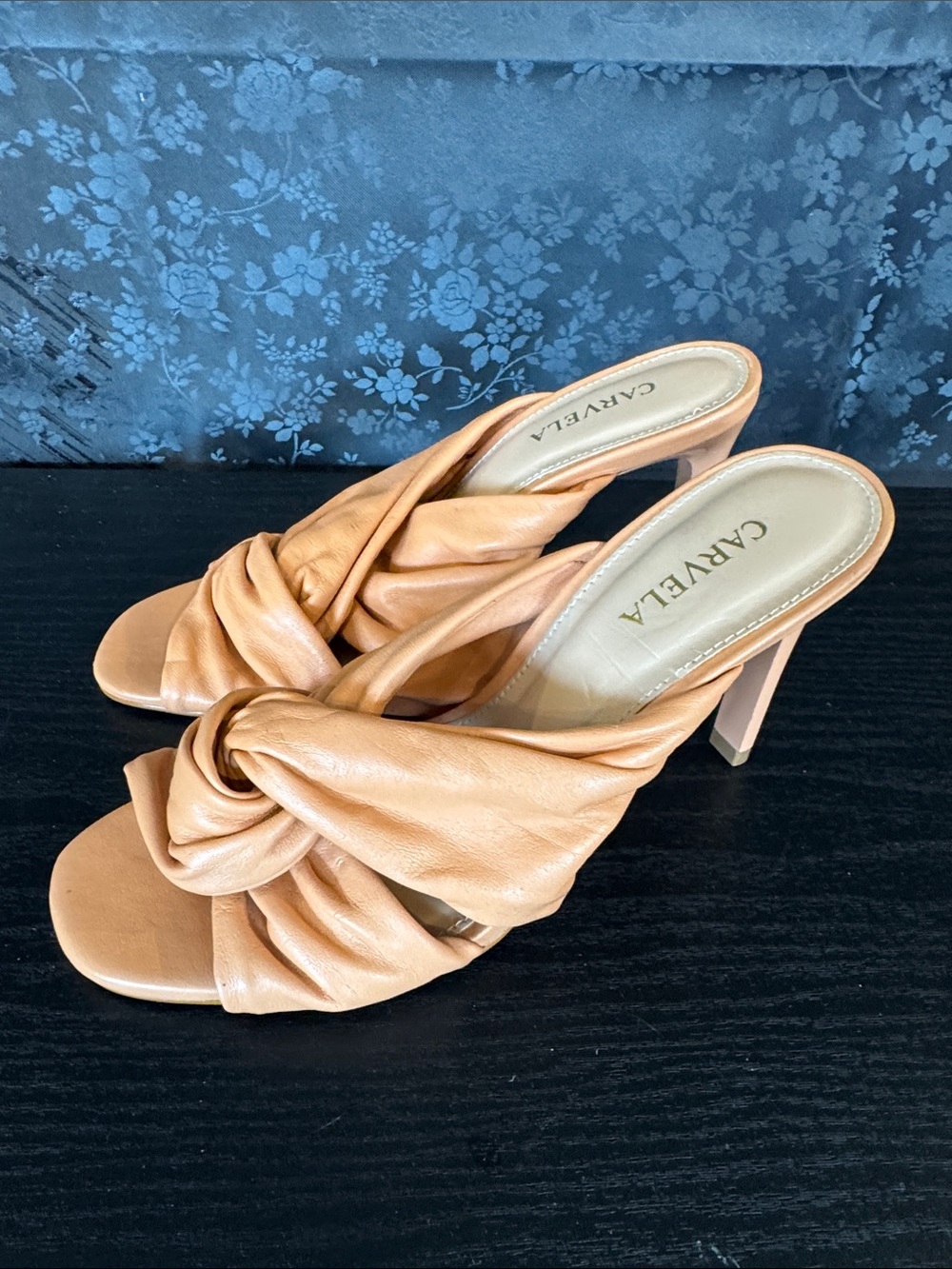Carvela Peach Knot-Front High Heel Sandals